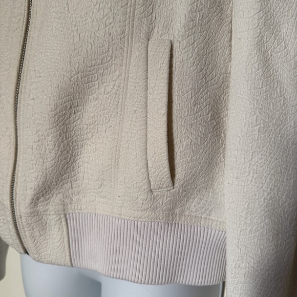 Banana Republic Women's Cream Bomber Jacket - Picture 2 of 5
